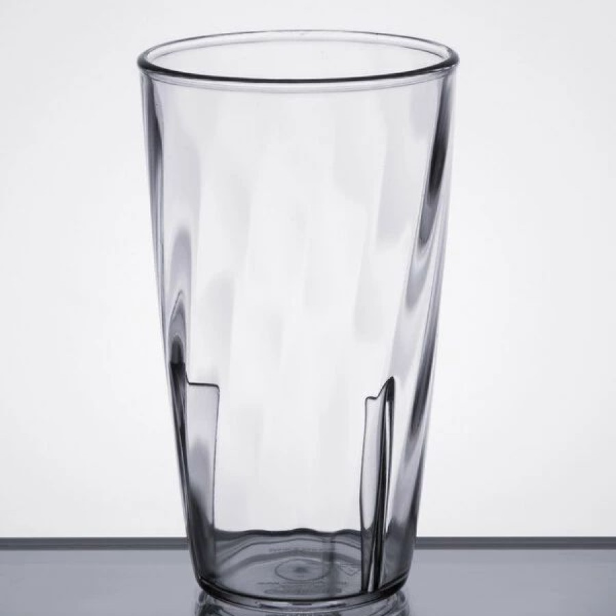 Reusable Plastic Beverageware * | Carlisle 4366307 Swirl 8 Oz. Clear Polycarbonate Tumbler 6/Pack