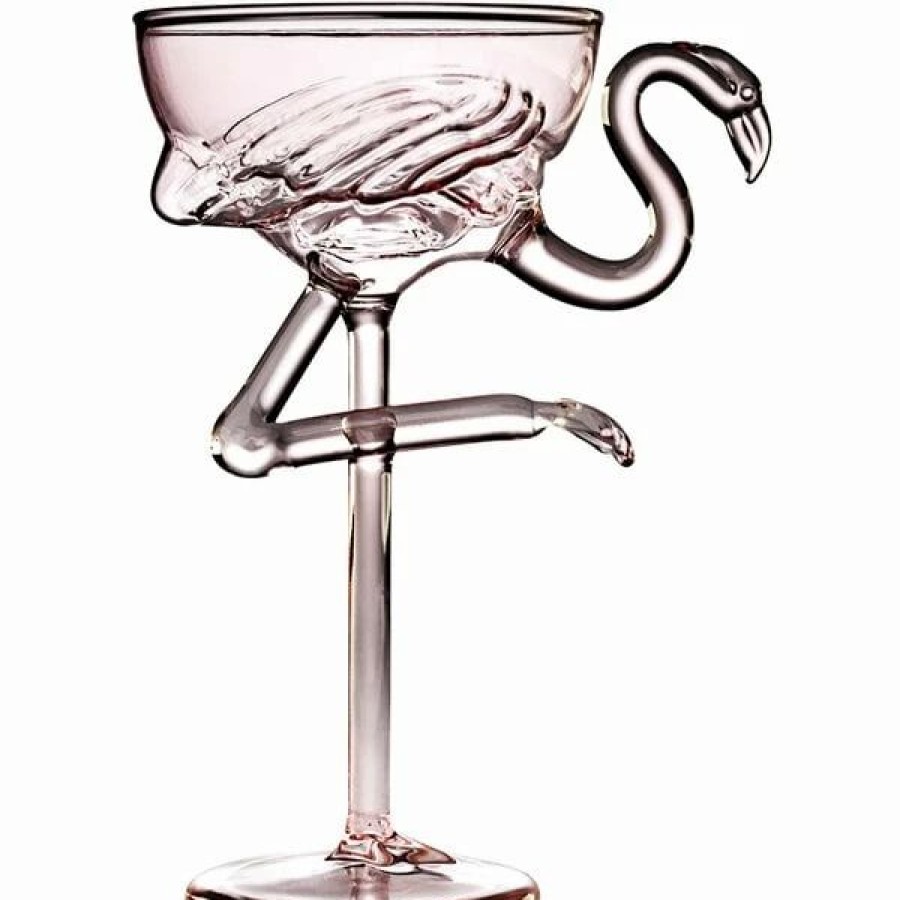 Glassware * | Flavour Blaster 5.9 Oz. Flamingo Cocktail Glass 2/Pack