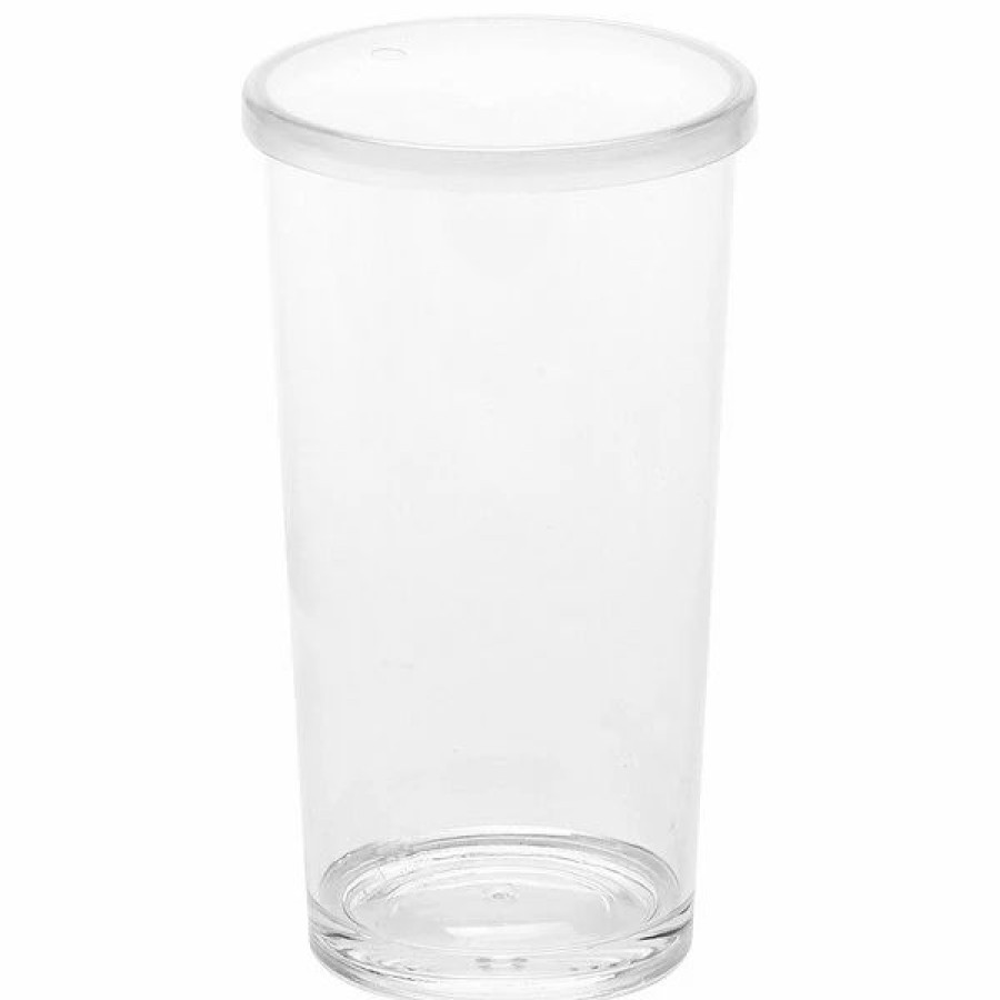 Reusable Plastic Beverageware * | American Metalcraft 20 Oz. Reusable Clear Plastic Tumbler With Lid Ptl20