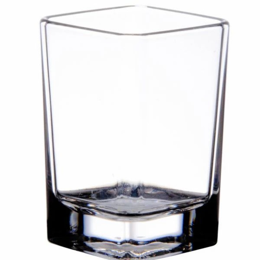 Reusable Plastic Beverageware * | Thunder Group Plthsg125Sc 2.5 Oz. Plastic Square Shot Glass / Dessert Glass