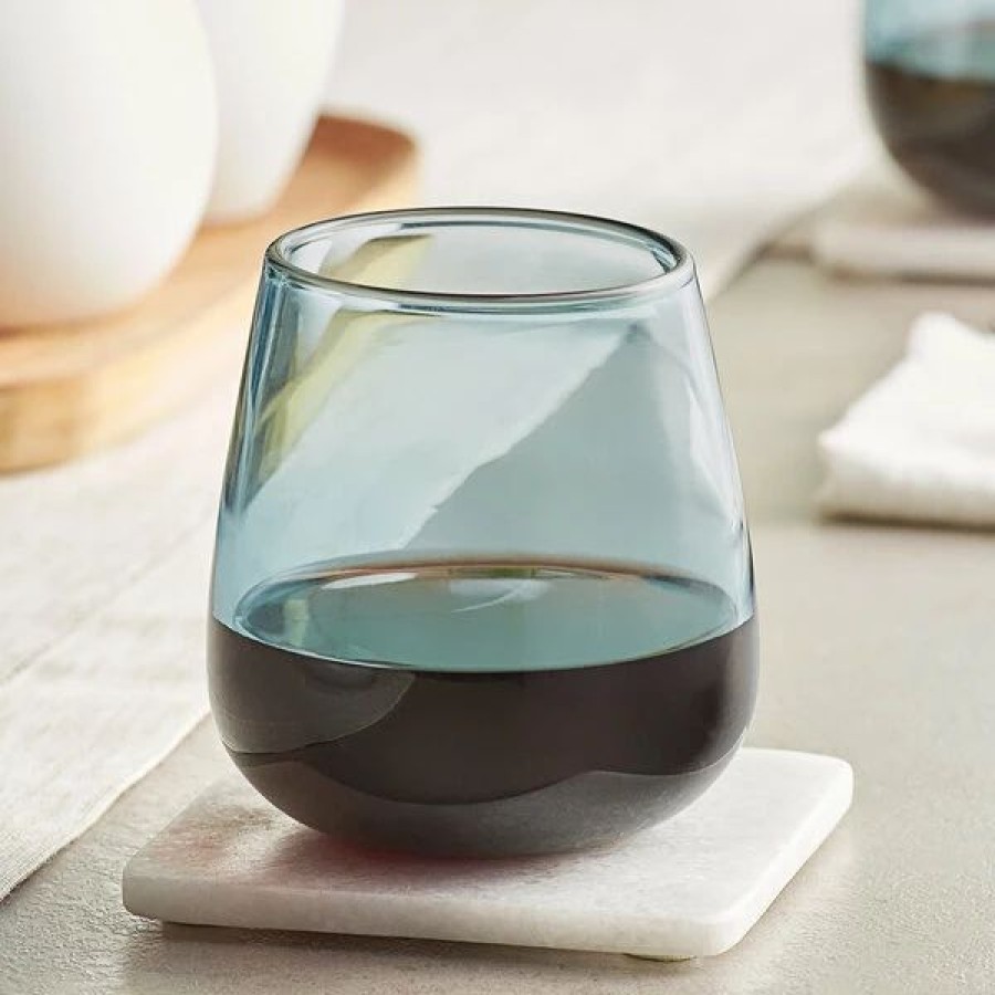 Glassware * | Acopa Pangea 13 Oz. Blue Stemless Wine Glass 12/Case