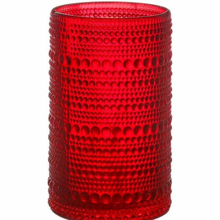 Novelty & Specialty Beverageware * | Fortessa Tableware Solutions Fortessa Jupiter 13 Oz. Red Beverage Glass 24/Case