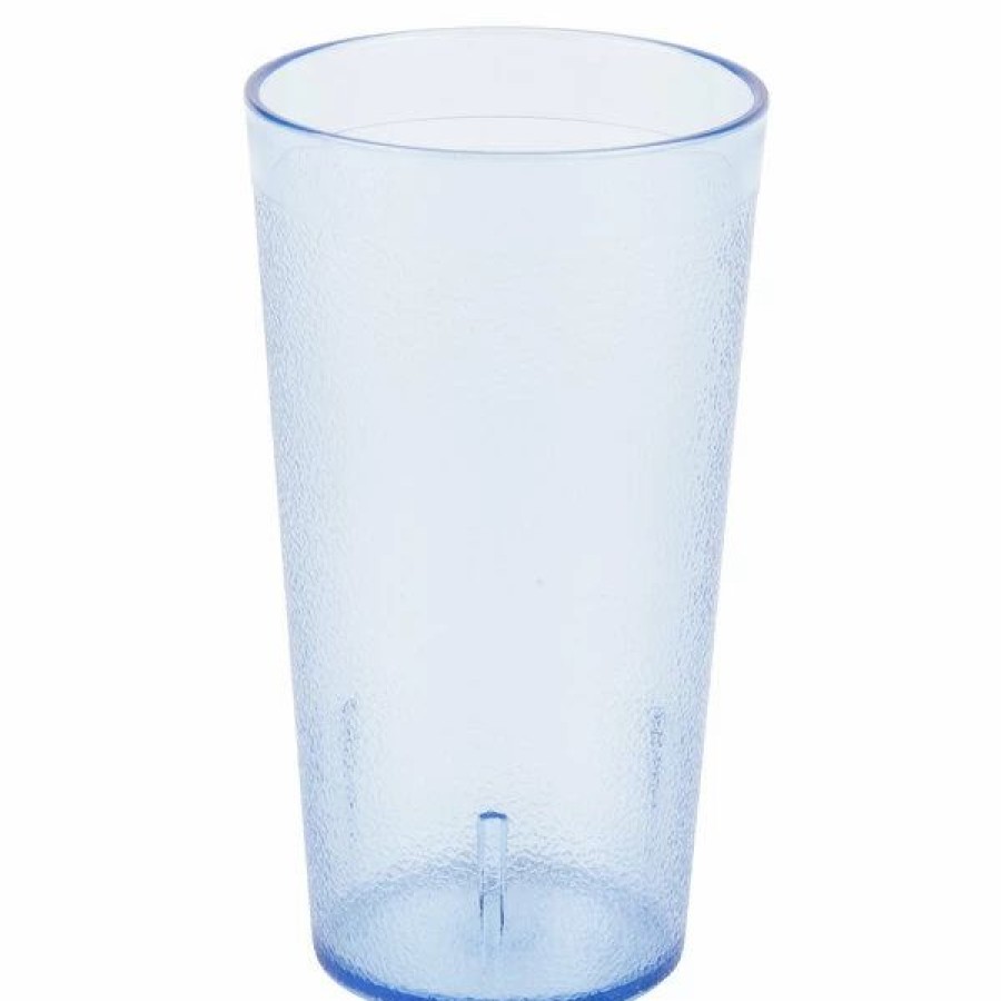 Reusable Plastic Beverageware * | Carlisle 521254 Stackable 12 Oz. Blue San Plastic Tumbler 6/Pack