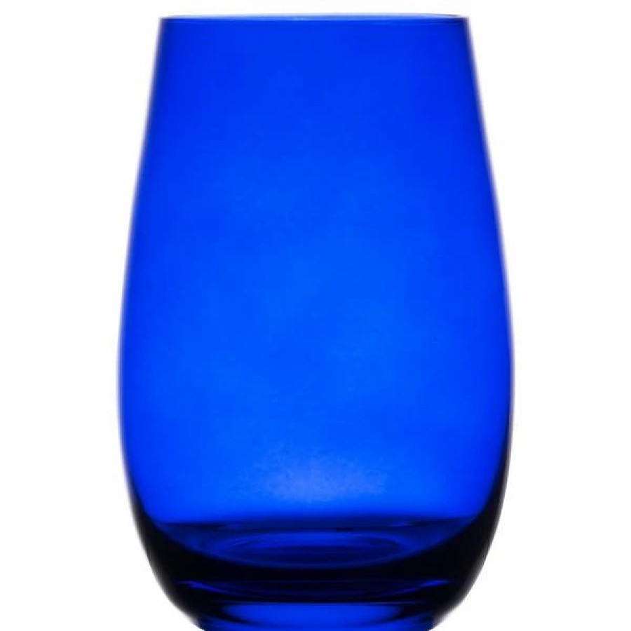 Glassware * | Stolzle S3527012E Elements 16.5 Oz. China Blue Stemless Wine Glass / Tumbler 6/Pack