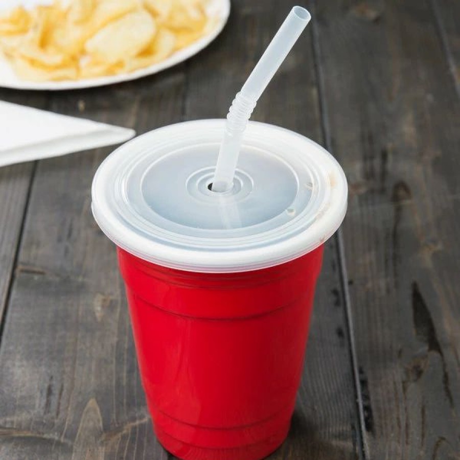 Reusable Plastic Beverageware * | Get Enterprises Get Sc-16-Set-R To-Go 16 Oz. Red Customizable Plastic Reusable Tumbler, Lid, And Straw Set 24/Case