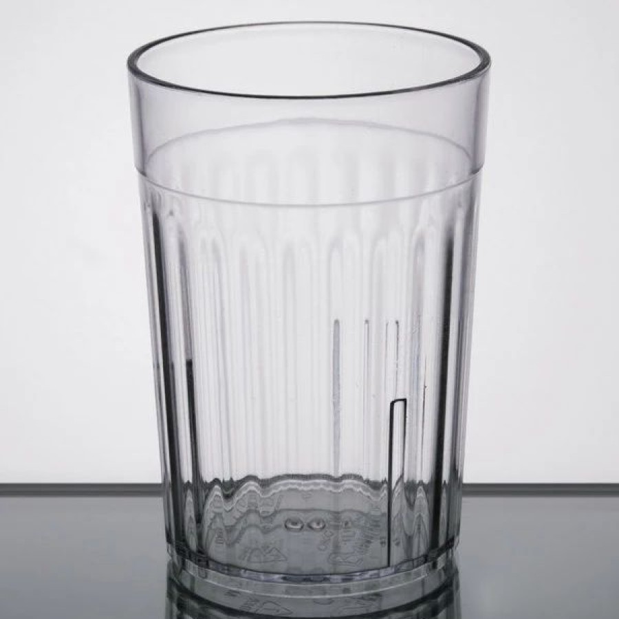 Reusable Plastic Beverageware * | Carlisle 111007 Bistro 10 Oz. Clear San Plastic Tumbler 12/Case