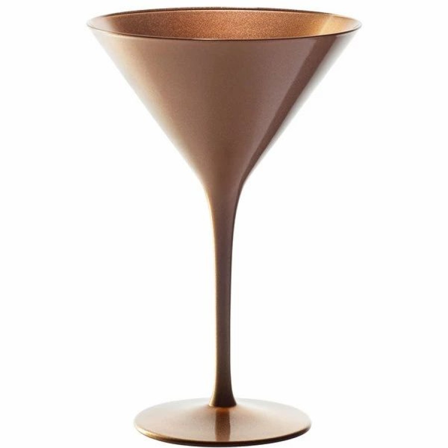 Novelty & Specialty Beverageware * | Stolzle 1400025T/2585 Glisten 8.5 Oz. Copper Martini Glass 6/Case