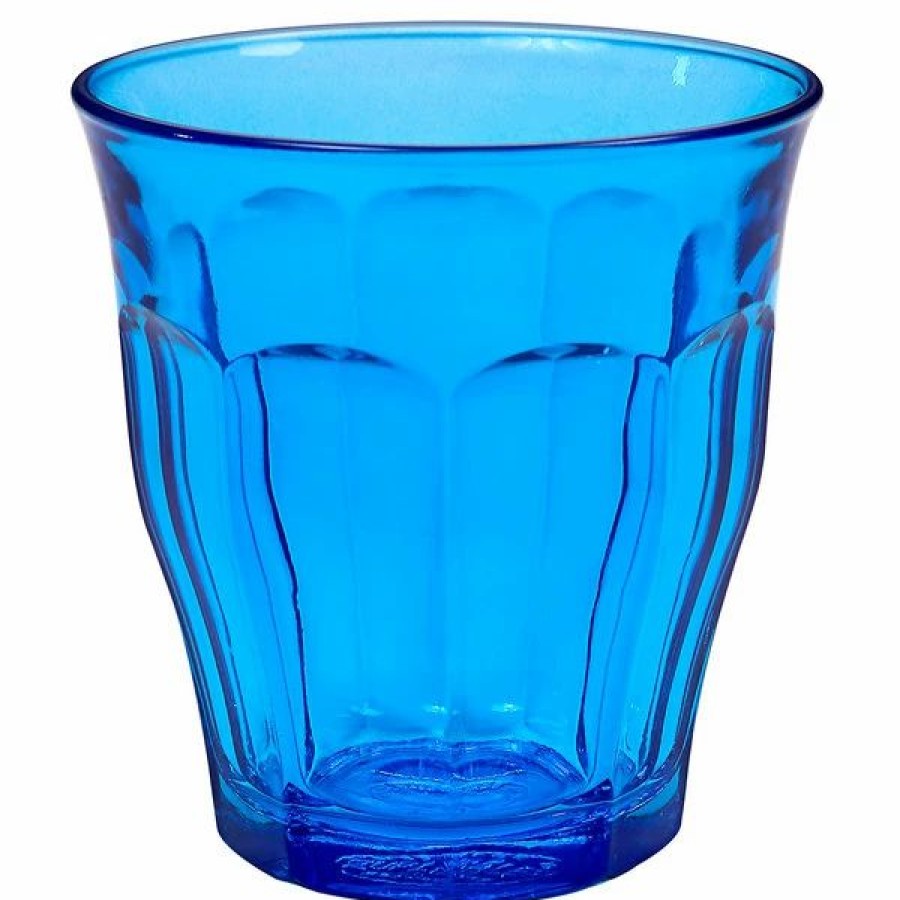 Novelty & Specialty Beverageware * | Duralex 1027Sr06Sb Picardie 8.75 Oz. Blue Stackable Glass Tumbler 48/Case