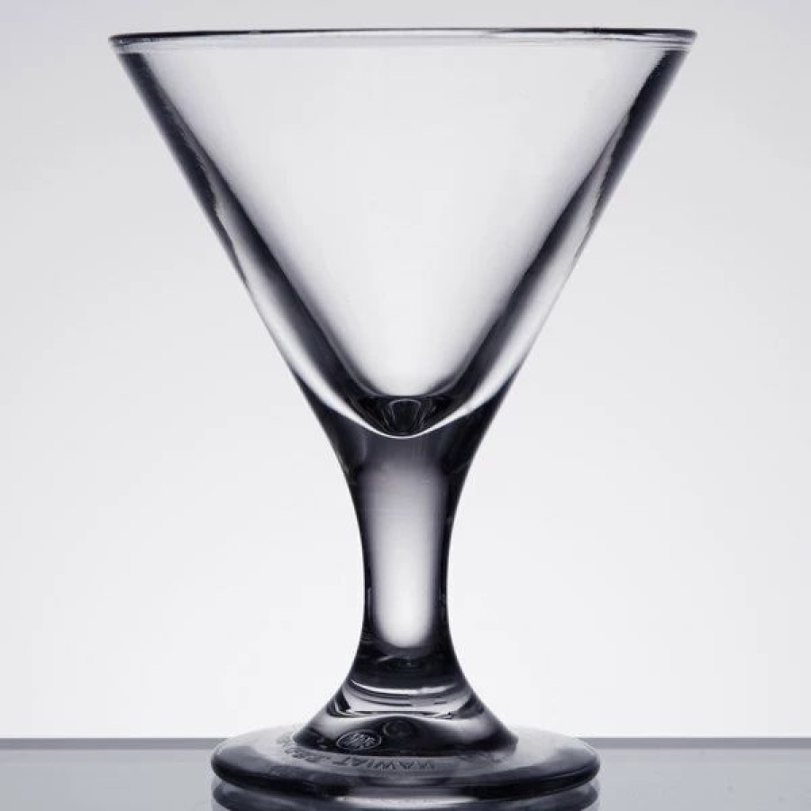 Reusable Plastic Beverageware * | Get Enterprises Get Sw-1430-1-Cl 3 Oz. San Plastic Martini Glass