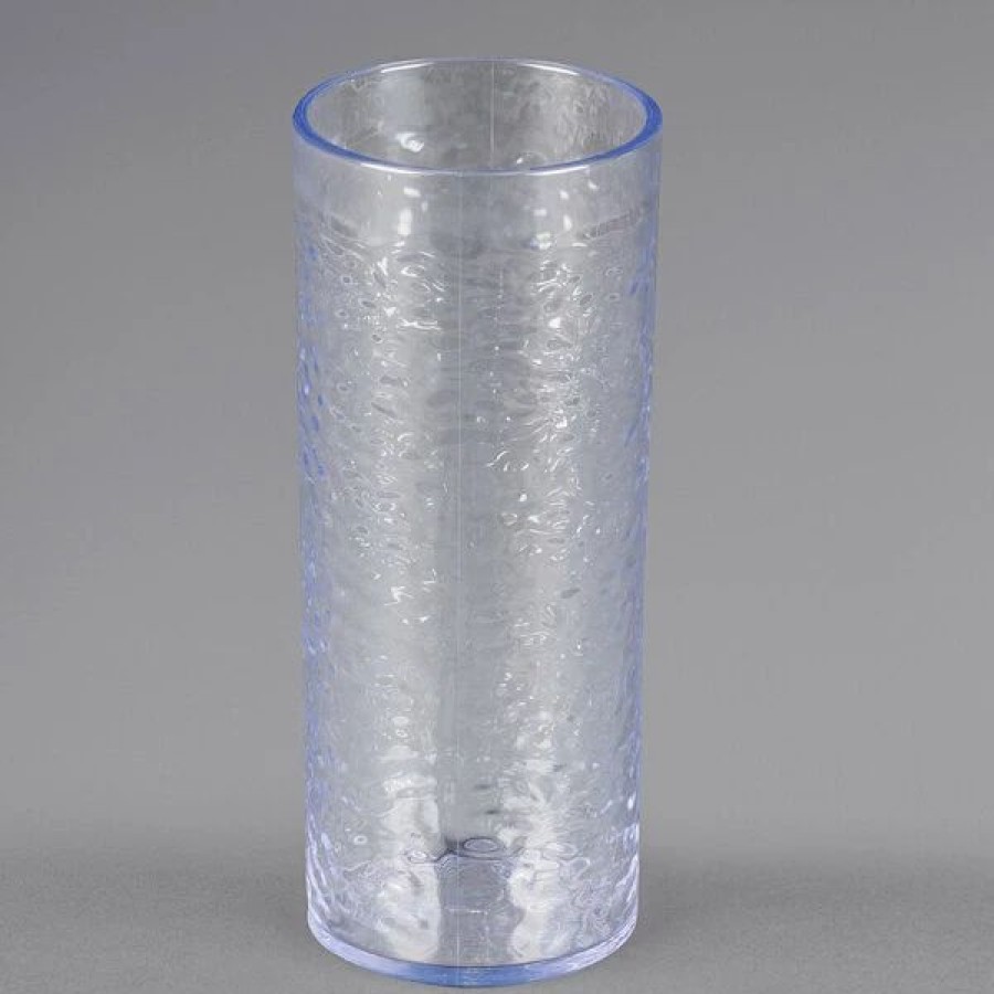 Reusable Plastic Beverageware * | Carlisle 551907 Pebble Optic 20 Oz. Clear San Plastic Tumbler 6/Pack