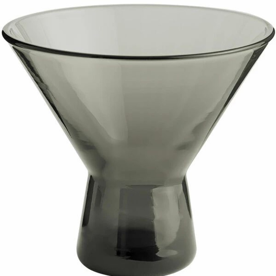 Novelty & Specialty Beverageware * | Acopa Pangea 6 Oz. Gray Martini Glass 12/Case