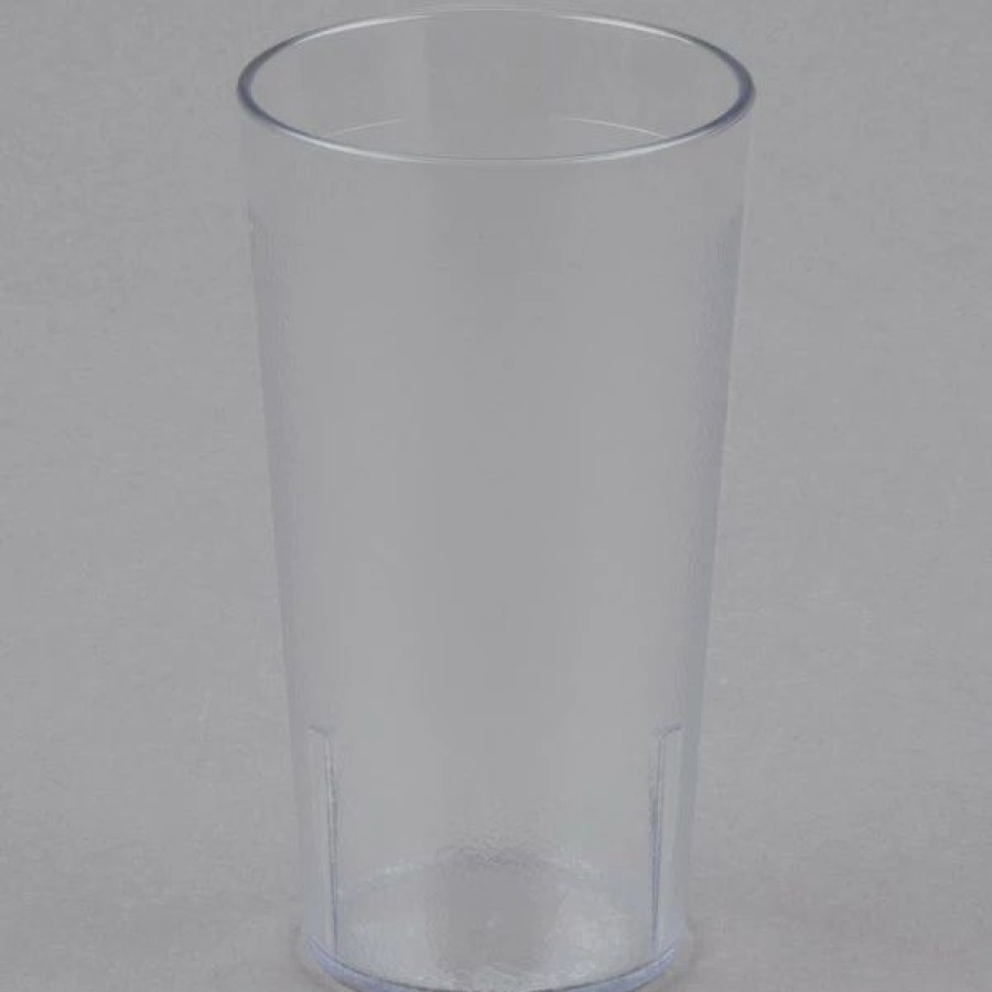 Reusable Plastic Beverageware * | Cambro 1200P2152 Colorware 12.6 Oz. Clear Customizable San Plastic Tumbler 24/Case