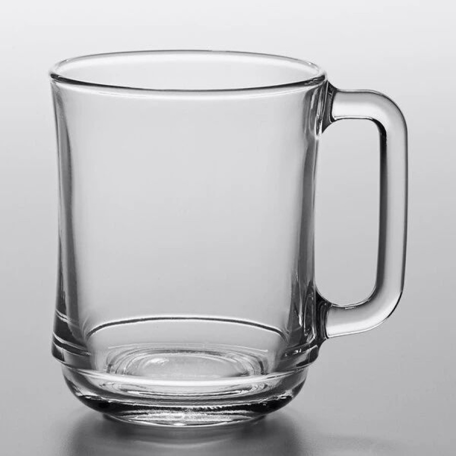 Novelty & Specialty Beverageware * | Duralex 4018Ar06 Empliable 10.875 Oz. Stackable Glass Coffee Mug 48/Case