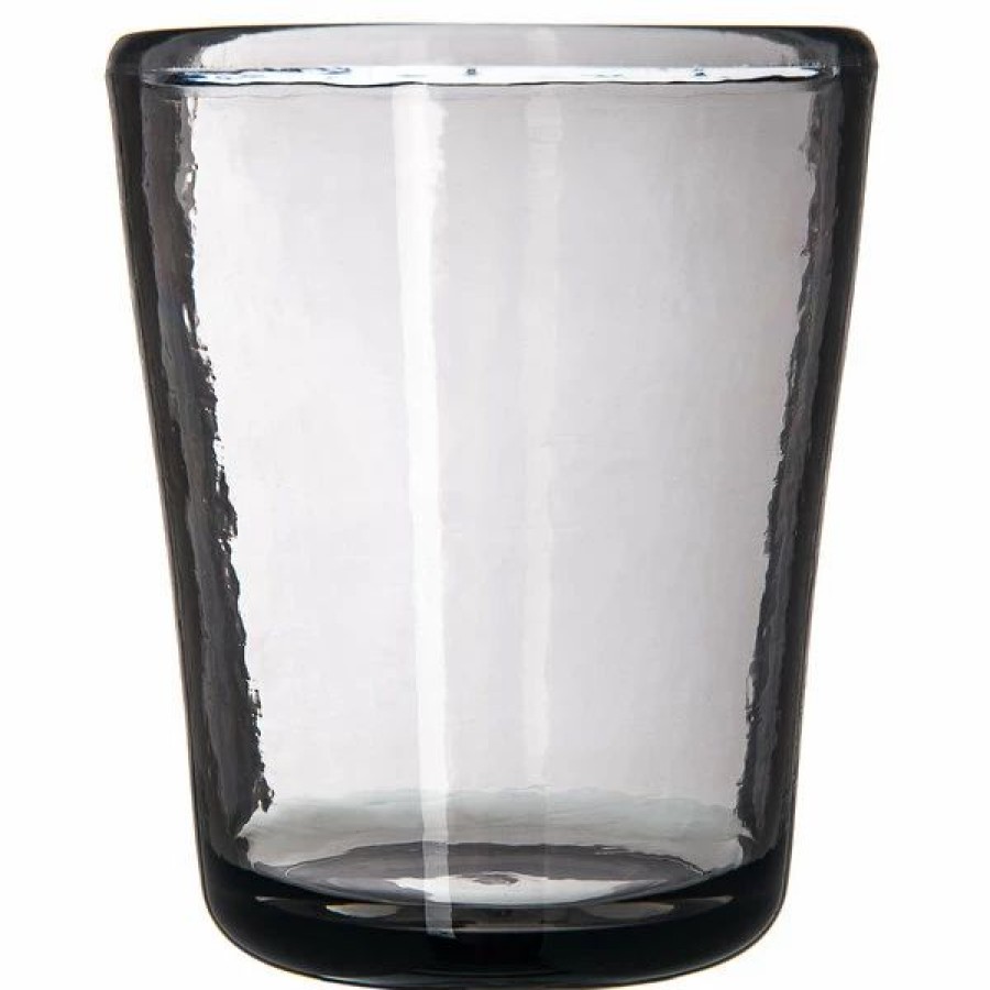 Reusable Plastic Beverageware * | Carlisle Min544018 Mingle 12 Oz. Smoke Tritan Plastic Double Rocks / Old Fashioned Glass 12/Case