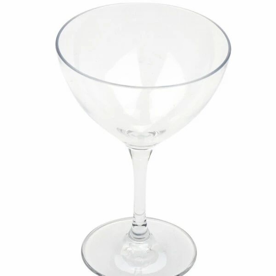 Reusable Plastic Beverageware * | Get Enterprises Get Social Club 6 Oz. Tritan Plastic Martini Glass 24/Case