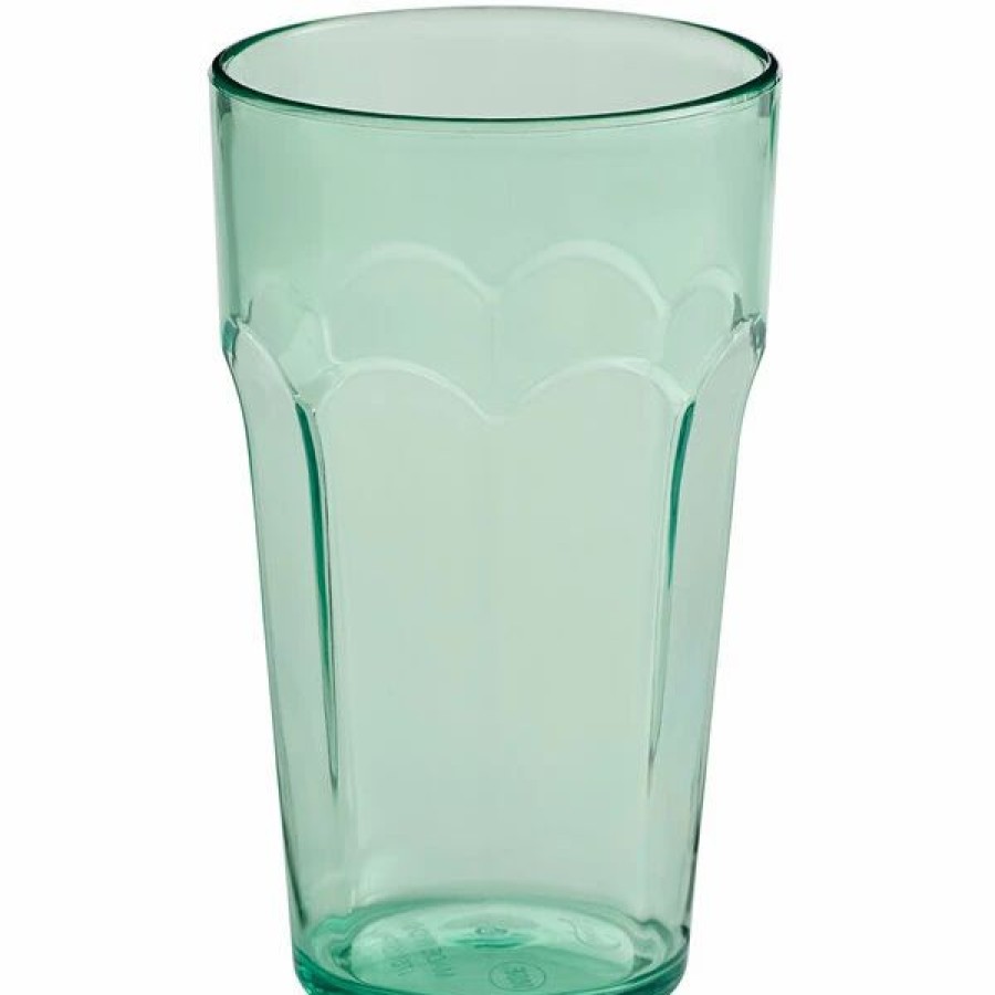 Reusable Plastic Beverageware * | Choice 10 Oz. Green San Plastic Paneled Tumbler 12/Pack