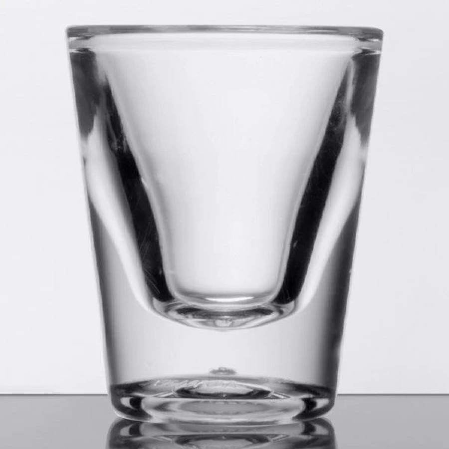 Reusable Plastic Beverageware * | Get Enterprises Get Sw-1427-1-Cl 1 Oz. Customizable San Plastic Shot Glass 24/Case