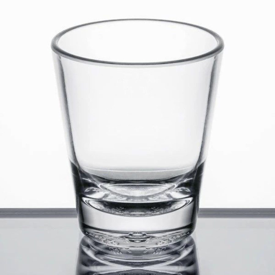 Reusable Plastic Beverageware * | Carlisle 560107 Alibi 1.5 Oz. San Plastic Shot Glass 6/Pack