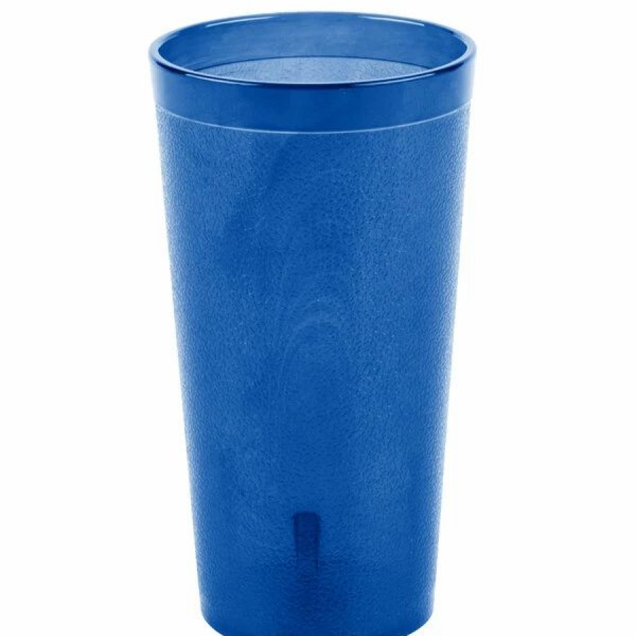 Reusable Plastic Beverageware * | Carlisle 521647 Stackable 16 Oz. Royal Blue San Plastic Tumbler 72/Case