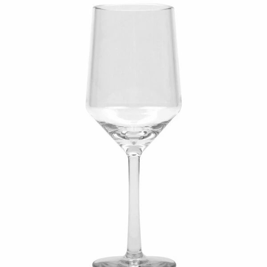 Reusable Plastic Beverageware * | Get Enterprises Get Sw-2002-Cl Via 14 Oz. Customizable Tritan Plastic Wine Glass 24/Case