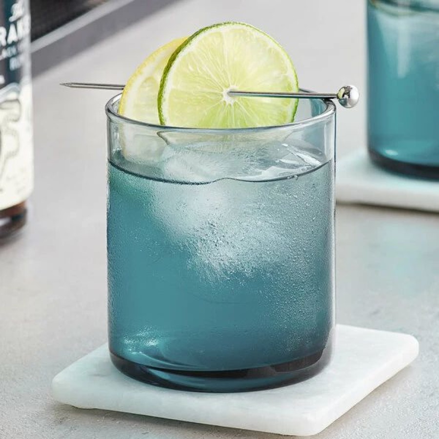 Novelty & Specialty Beverageware * | Acopa Pangea 10 Oz. Blue Rocks / Old Fashioned Glass 12/Case