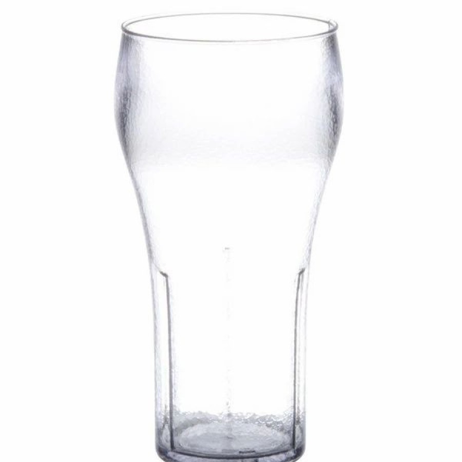 Reusable Plastic Beverageware * | Get Enterprises Get 7716-1-Cl Bell 16 Oz. Clear Customizable San Plastic Pebbled Soda Glass 72/Case