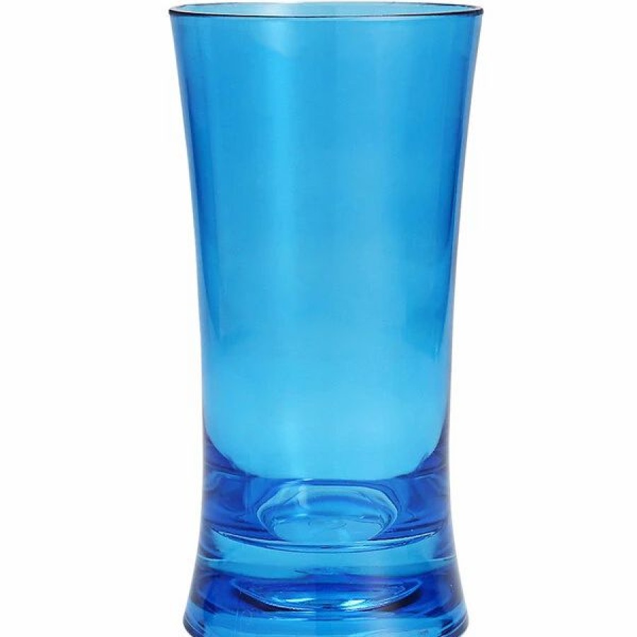 Reusable Plastic Beverageware * | Fortessa Tableware Solutions Fortessa Outside 17 Oz. Blue Tritan Plastic Pint Glass 24/Case