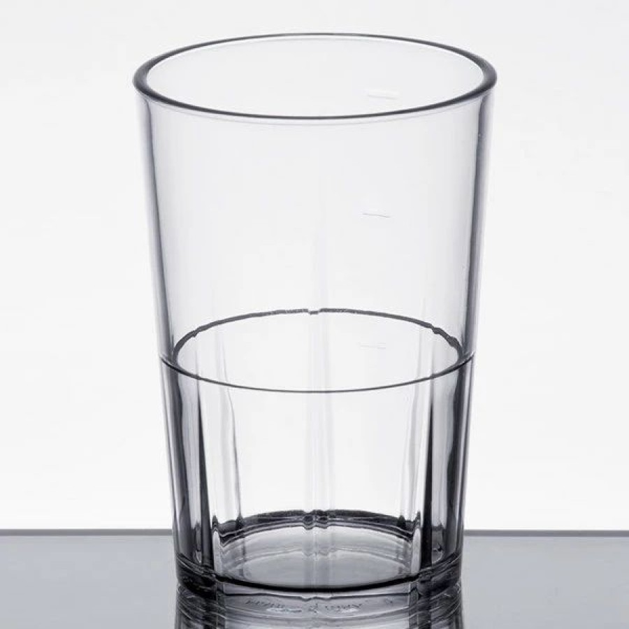 Reusable Plastic Beverageware * | Cambro Ldt6152 Lido 6 Oz. Clear San Plastic Tumbler 36/Case