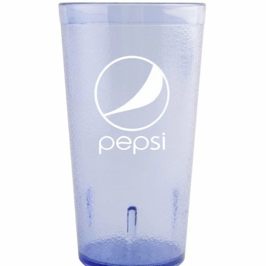 Reusable Plastic Beverageware * | Get Enterprises Get 6612-Bp 12 Oz. Blue Pepsi San Plastic Pebbled Tumbler 72/Case