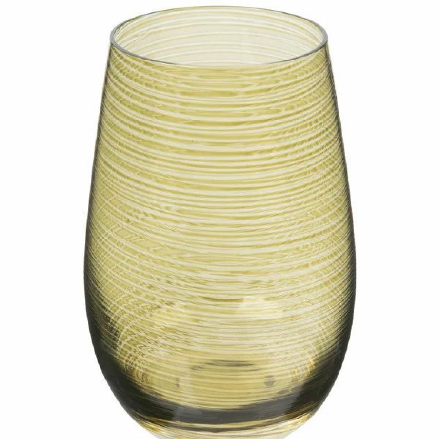 Glassware * | Stolzle S3527612T Twister 16.5 Oz. Olive Stemless Wine Glass / Tumbler 24/Case