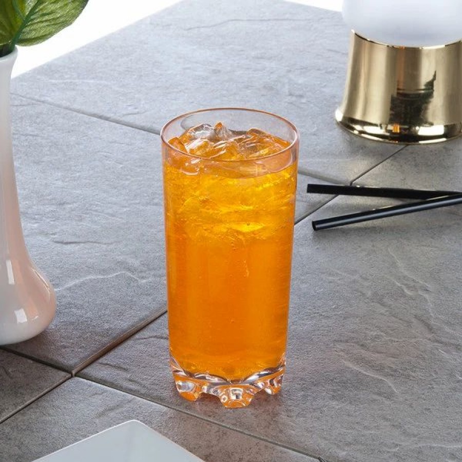 Reusable Plastic Beverageware * | Thunder Group Plthst012C 12 Oz. Plastic Heavy Base Classic Highball Glass