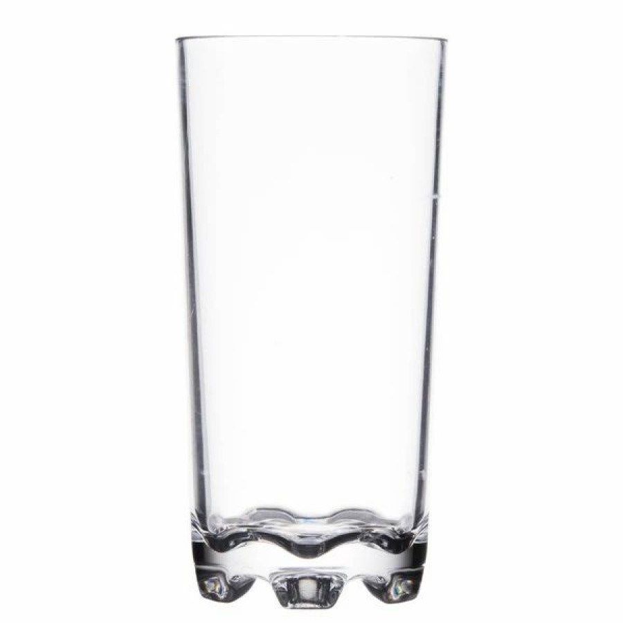 Reusable Plastic Beverageware * | Thunder Group Plthst012C 12 Oz. Plastic Heavy Base Classic Highball Glass