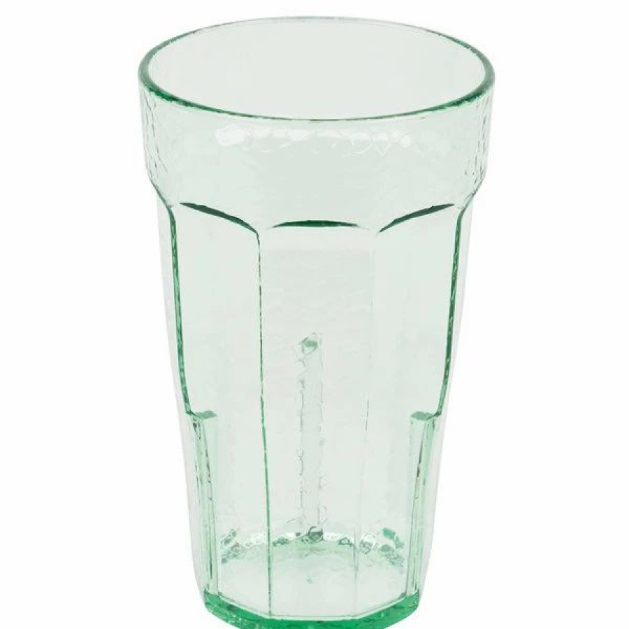 Reusable Plastic Beverageware * | Cambro Lt14427 Laguna 14 Oz. Spanish Green Customizable San Plastic Tumbler 36/Case