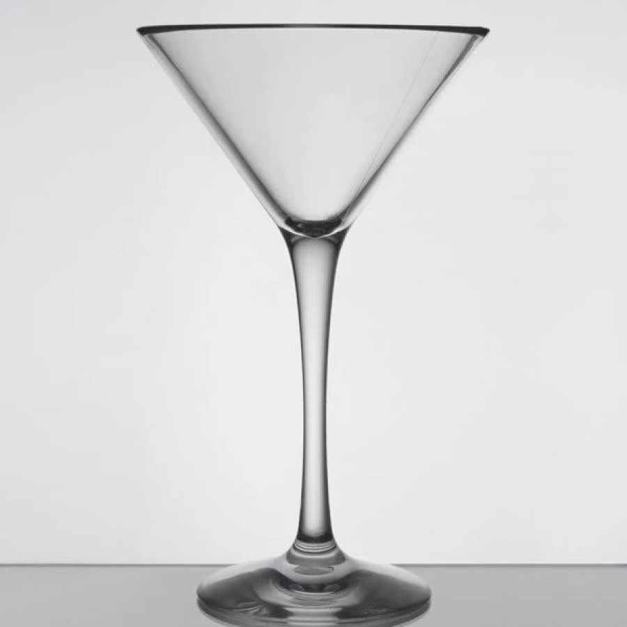 Reusable Plastic Beverageware * | Libbey 92412 Infinium 8 Oz. Tritan Plastic Martini Glass 12/Case