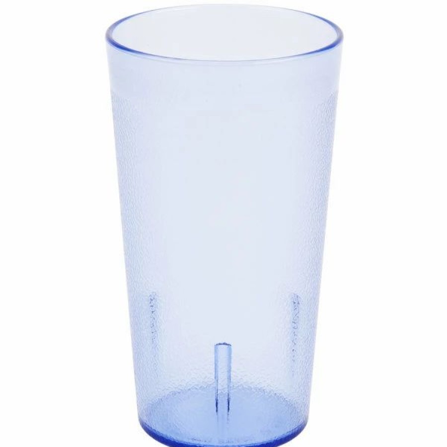 Reusable Plastic Beverageware * | Cambro 1200P2401 Colorware 12.6 Oz. Slate Blue Customizable San Plastic Tumbler 24/Case