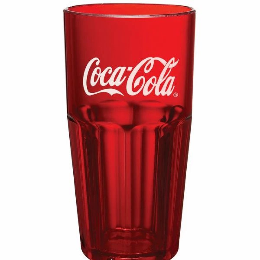 Reusable Plastic Beverageware * | Get Enterprises Get 9922-Rc Bahama 22 Oz. Red Coca-Cola San Plastic Tumbler 72/Case