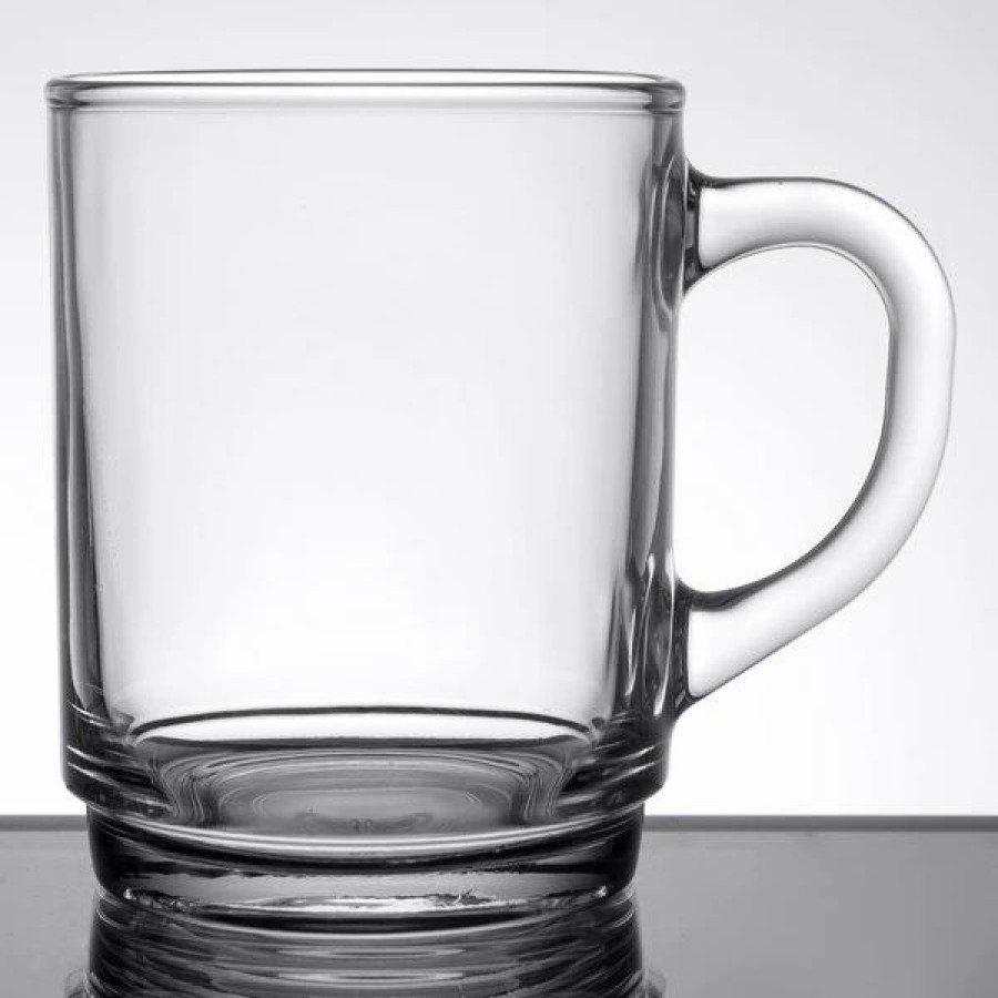 Novelty & Specialty Beverageware * | Arcoroc 61875 8.5 Oz. Customizable Fully Tempered Stackable Glass Mug By Arc Cardinal 36/Case