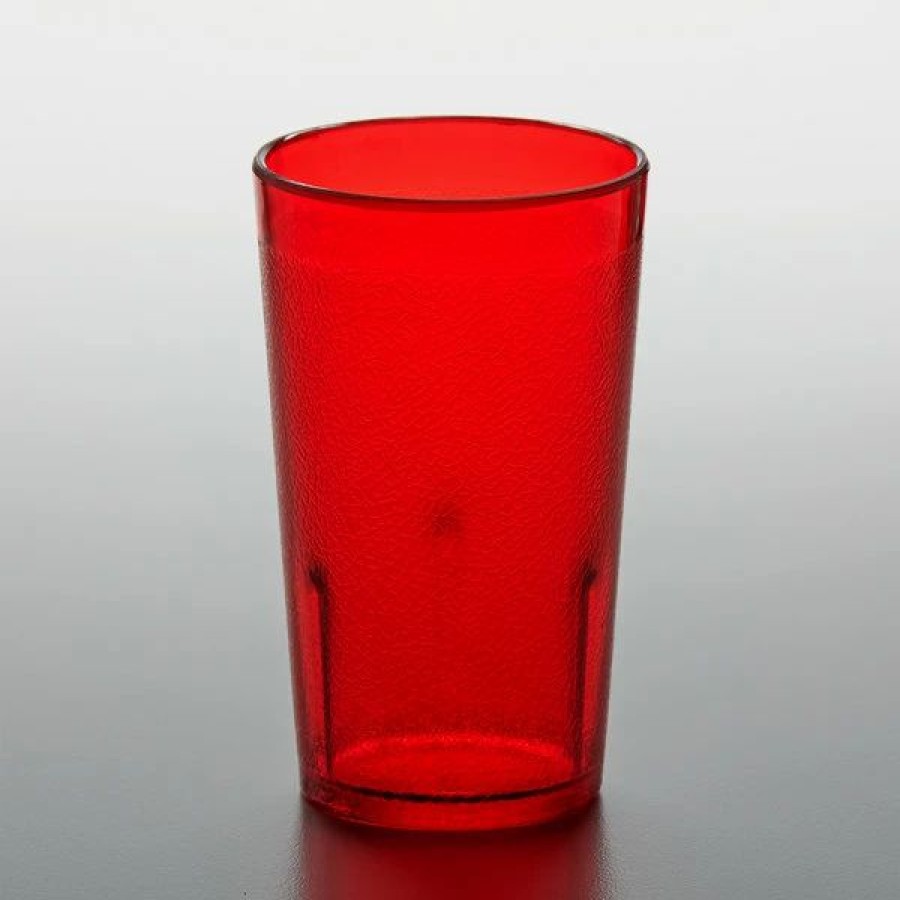 Reusable Plastic Beverageware * | Get Enterprises Get 6605-1-R 5 Oz. Red Customizable San Plastic Pebbled Tumbler 72/Case