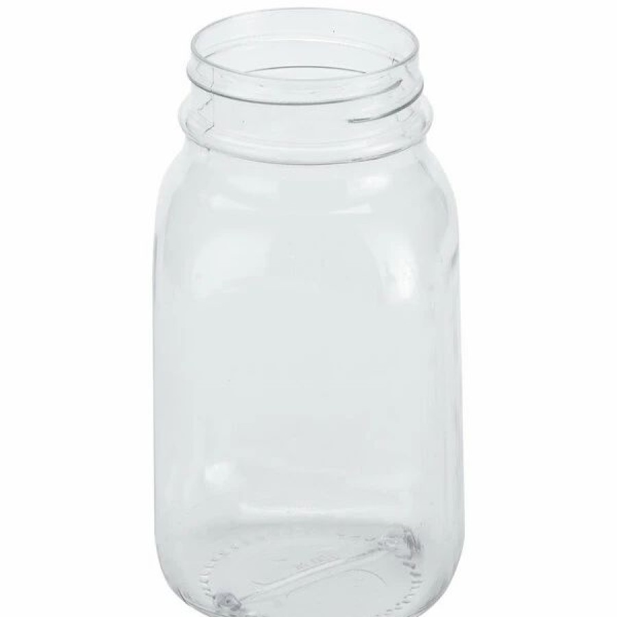 Novelty & Specialty Beverageware * | American Metalcraft Pmj26 26 Oz. Plastic Drinking Jar / Mason Jar