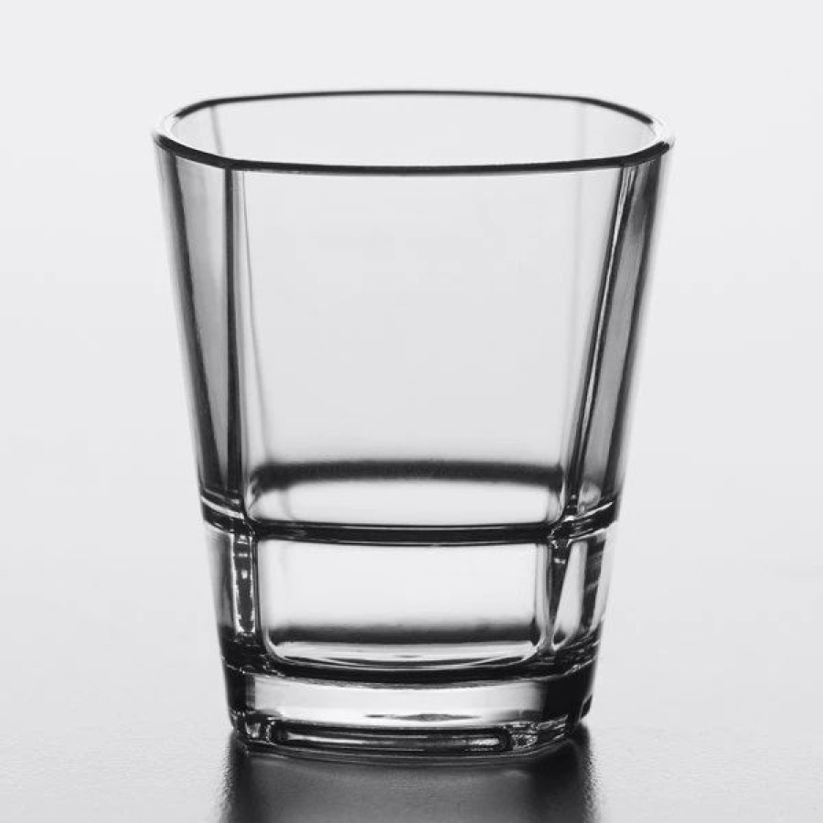 Reusable Plastic Beverageware * | Libbey 92440 Infinium Torque 1.5 Oz. Tritan Plastic Stackable Shot Glass 24/Case