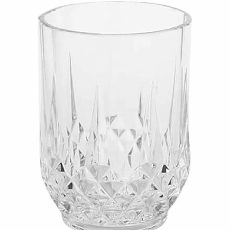 Reusable Plastic Beverageware * | American Metalcraft Hadley Collection 14 Oz. Tritan Plastic Rocks / Double Old Fashioned Glass 12/Case