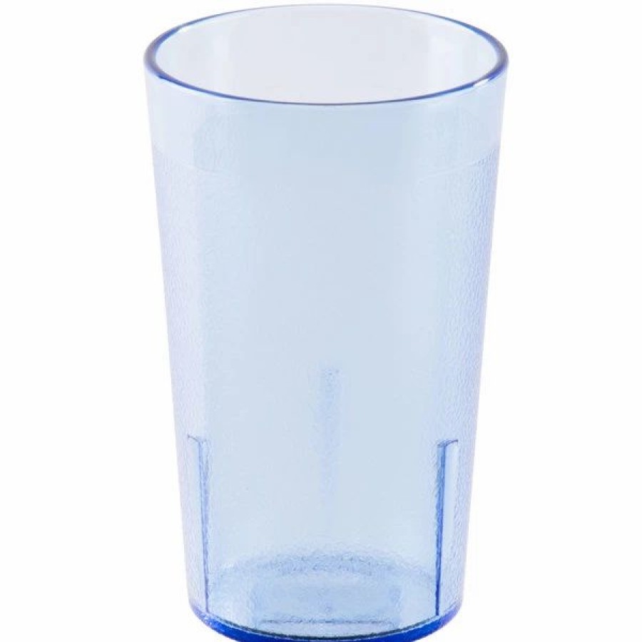 Reusable Plastic Beverageware * | Cambro 950P2401 Colorware 9.8 Oz. Slate Blue Customizable San Plastic Tumbler 24/Case