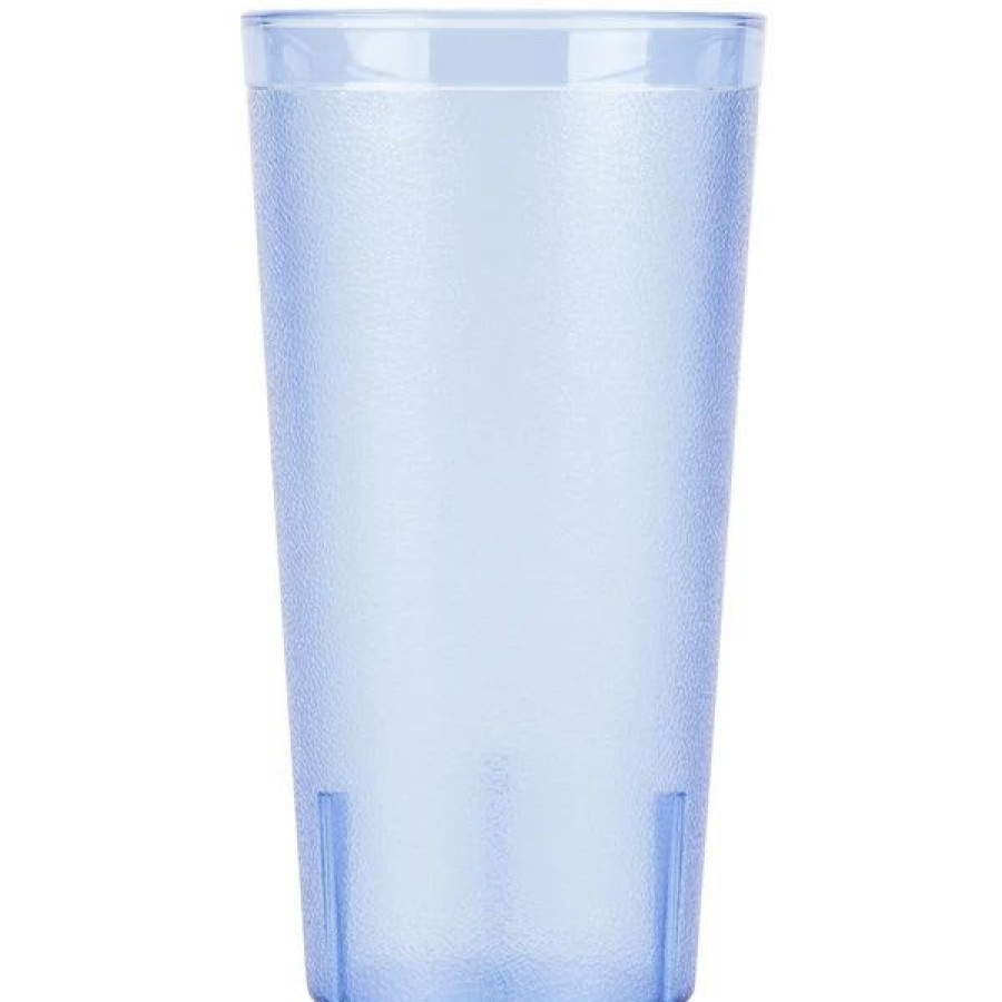 Reusable Plastic Beverageware * | Cambro 3200P2401 Colorware 32 Oz. Slate Blue Customizable San Plastic Tumbler 24/Case