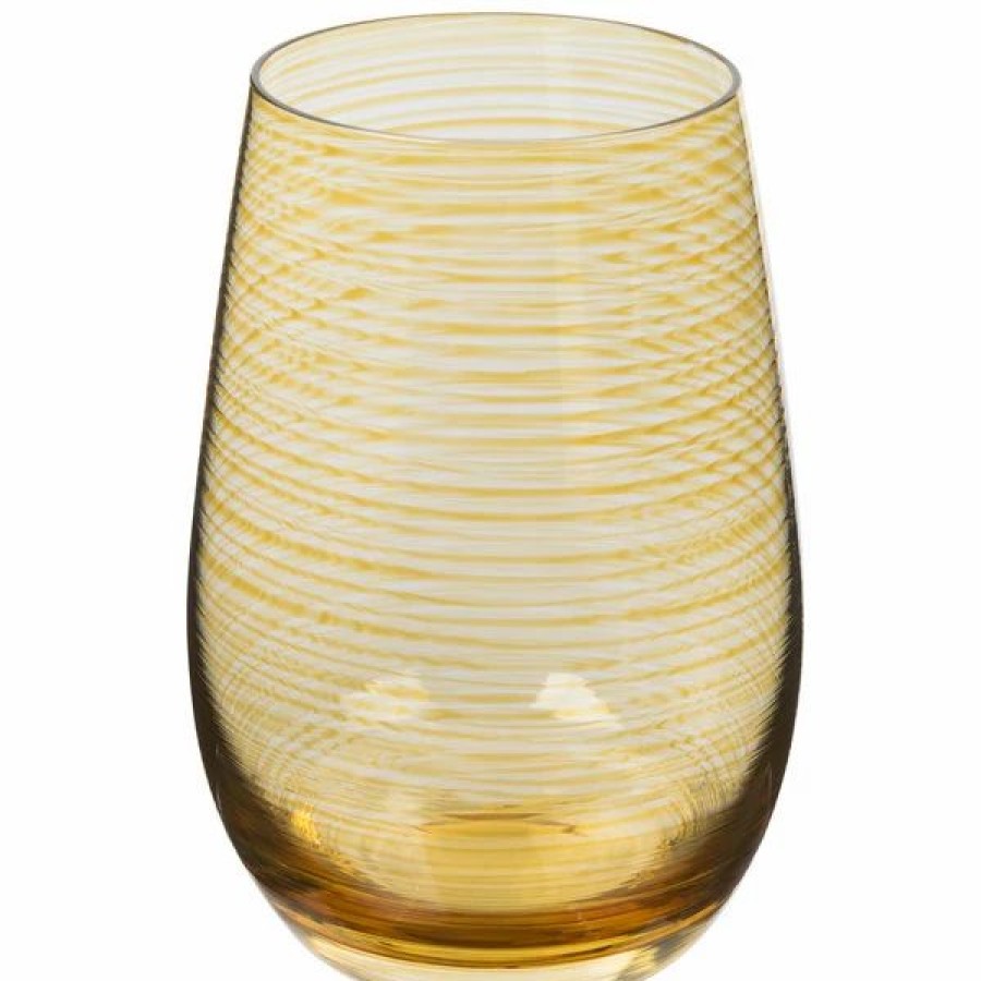 Glassware * | Stolzle S3527312T Twister 16.5 Oz. Amber Stemless Wine Glass / Tumbler 24/Case