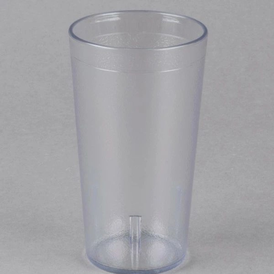 Reusable Plastic Beverageware * | Carlisle 521207 Stackable 12 Oz. Clear San Plastic Tumbler 72/Case