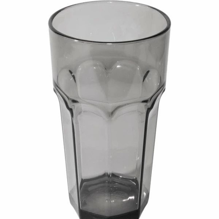 Reusable Plastic Beverageware * | Carlisle 583218 Louis 32 Oz. Smoke San Plastic Tumbler 24/Case