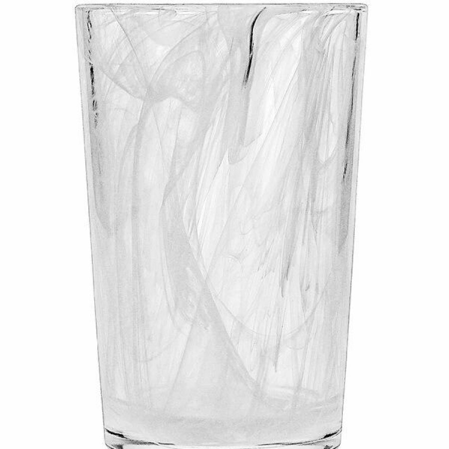 Novelty & Specialty Beverageware * | Fortessa Tableware Solutions Fortessa Swirl 14 Oz. White Beverage Glass 6/Case