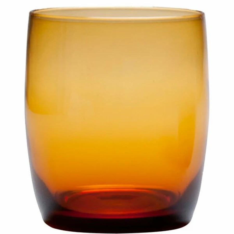 Novelty & Specialty Beverageware * | Fortessa Tableware Solutions Fortessa Gala 15 Oz. Amber Short Beverage Glass 12/Case