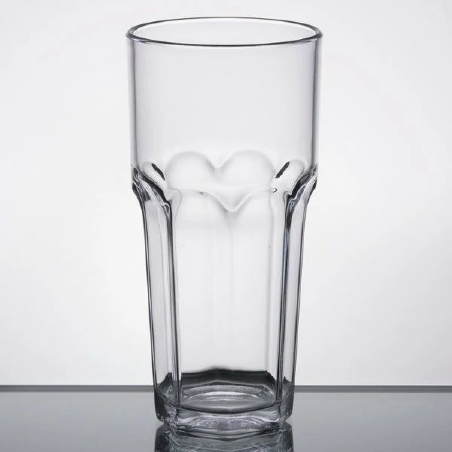 Reusable Plastic Beverageware * | Carlisle 581407 Louis 14 Oz. Clear San Plastic Tumbler 4/Pack