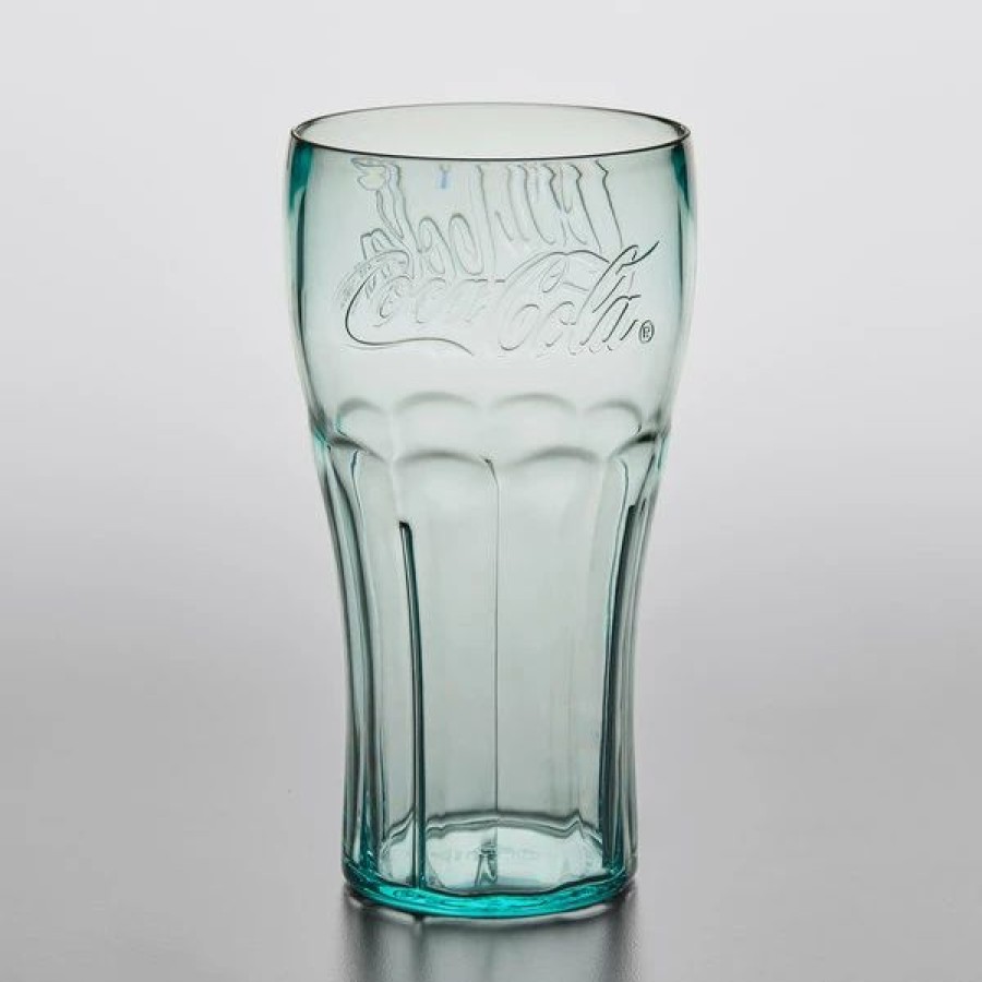 Reusable Plastic Beverageware * | Get Enterprises Get 1120-Jc Bell 20 Oz. Jade Coca-Cola San Plastic Soda Glass 72/Case